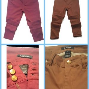 D jeans 2 pairs for women size 6
